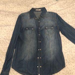 Chambray denim shirt